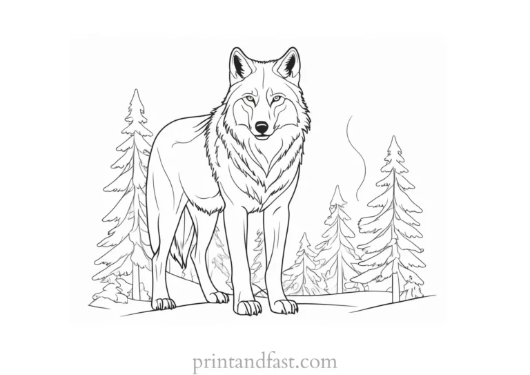 Wolf Coloring Pages Printable: Unleash Your Inner Artist and Discover the Wonders of the Wild