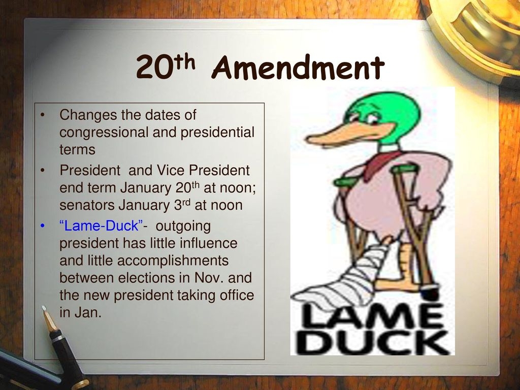 20th Amendment Picture