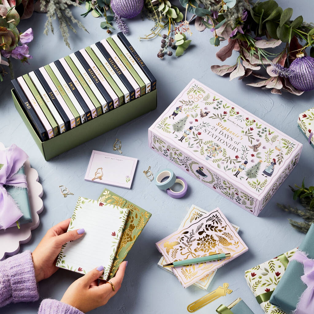 24 Days Of Stationery Advent Calendar By Martha Brook 