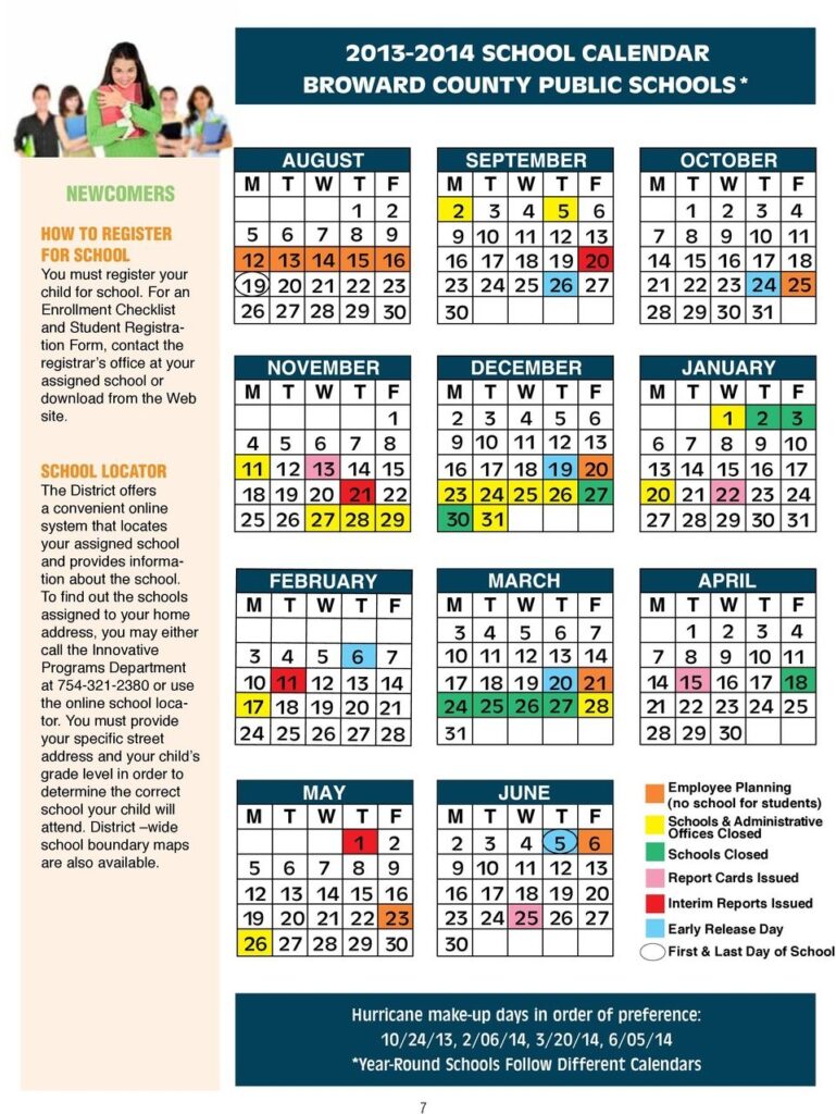 Broward County Calendar 2023 24 Printable Calendars AT A GLANCE