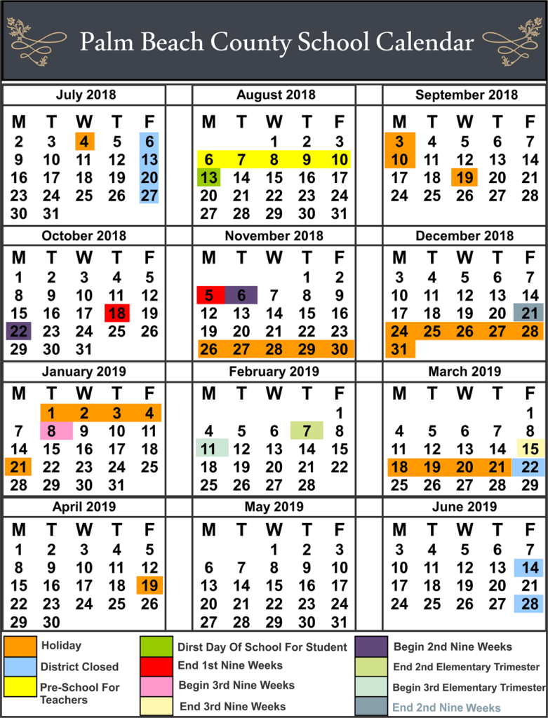 Calendar Palm Beach County Printable Kids Entertainment