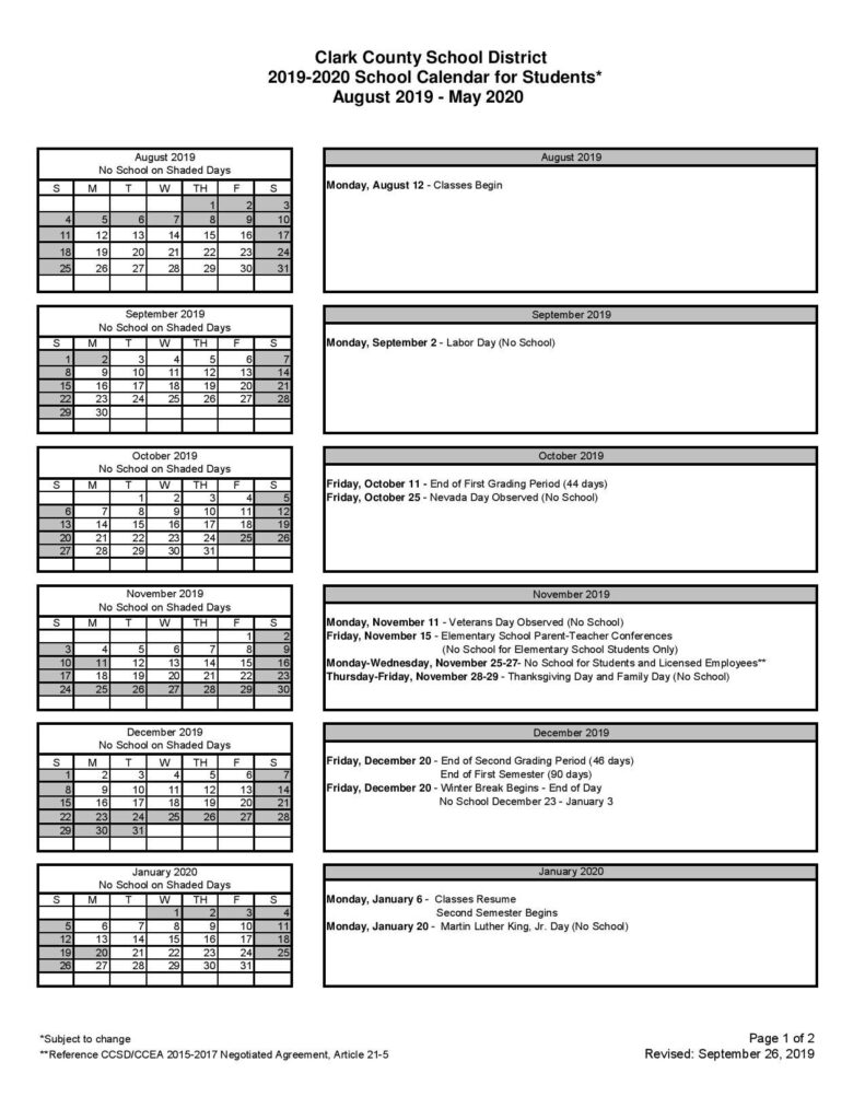 Ccsd Calendar 24 25 Printable Calendars AT A GLANCE