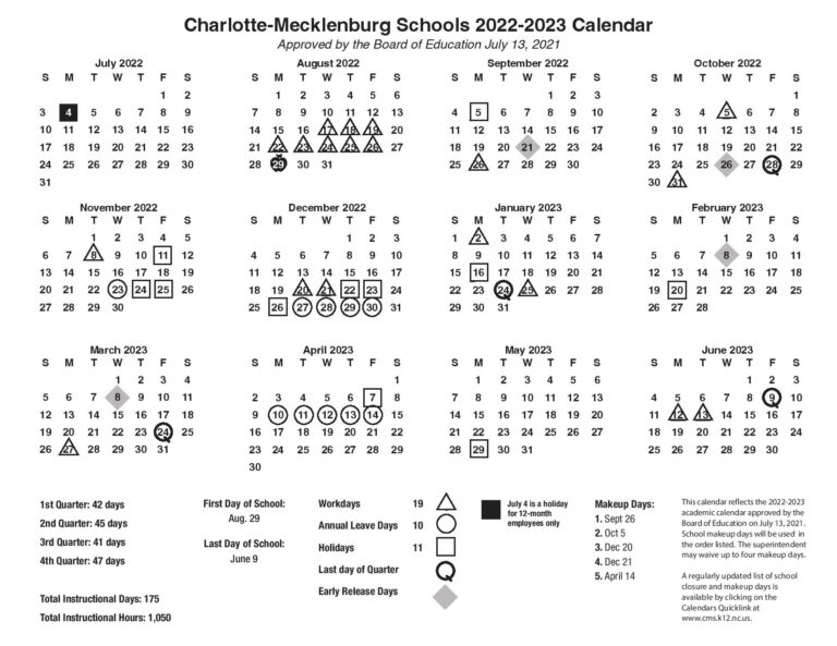 Charting The Course A Comprehensive Look At The CMS School Calendar 