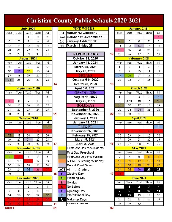 Christian County Public Schools Calendar 2024 Schoolcalendars