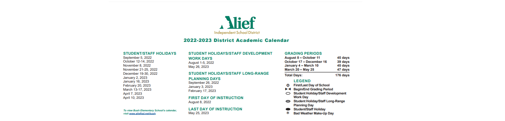 Crafting The Perfect Alief ISD Calendar A Concise Guide To Planning