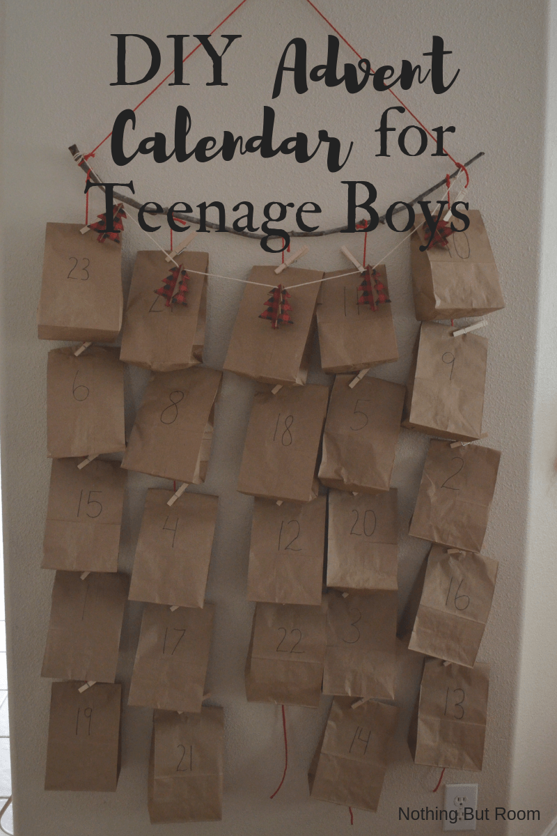 Diy Advent Calendar For Teenage Boys Nothing But Room Artofit