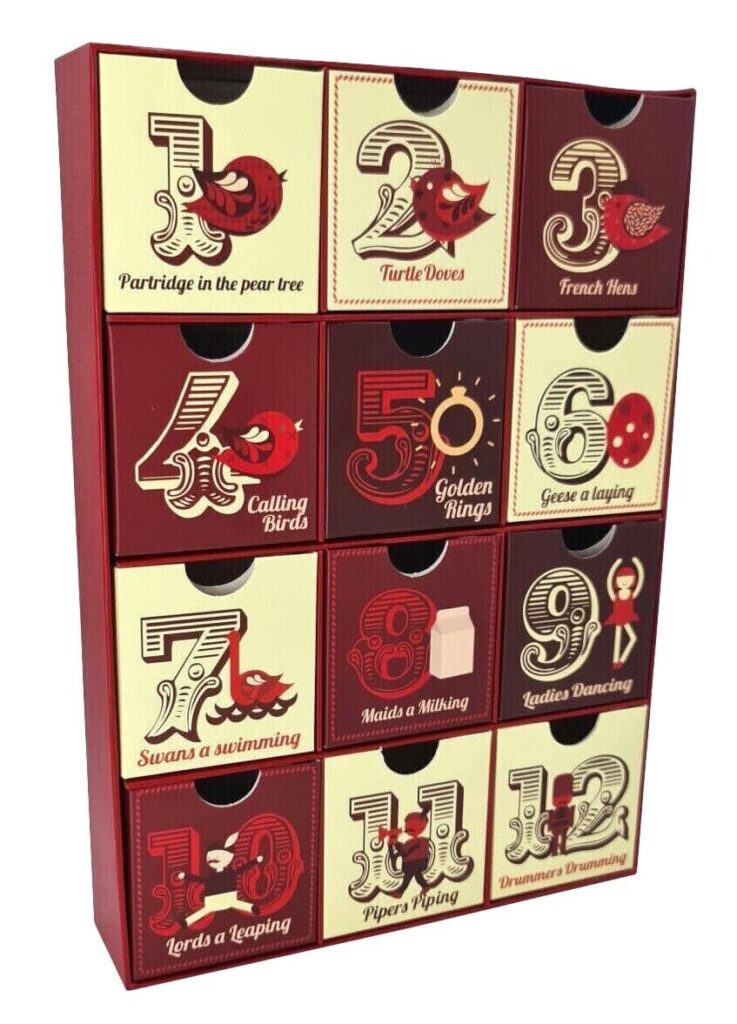 Fill Your Own Advent Calendar 12 Days Of Christmas Evelay