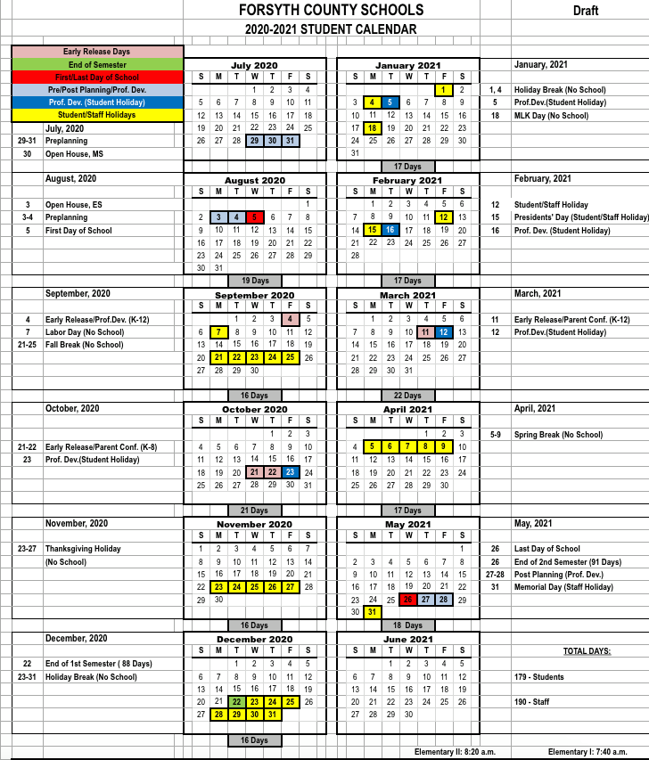 Forsyth County School Calendar 2024 To 2025 Chris Yettie