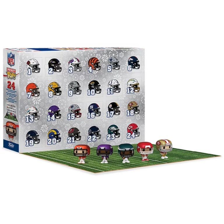 Funko Pop Calendar Advent Football NFL 24 Pe as Original Colecionavel 