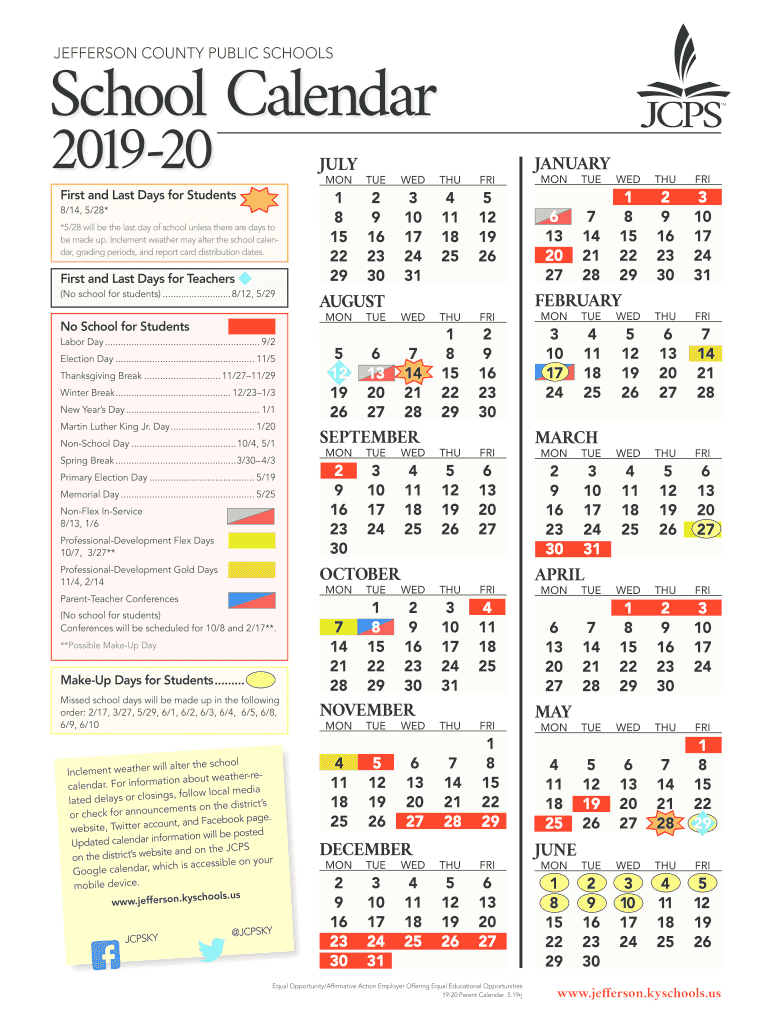 Jcps Printable Calendar