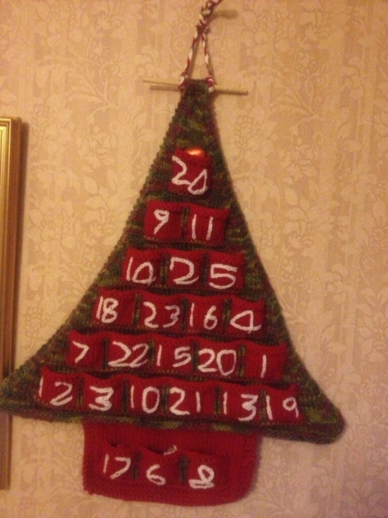 Knitted Advent Calendar Pattern Calendar Craze