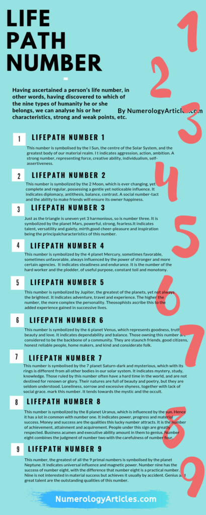 Life Path Number Meanings Numerology NUMBERAN