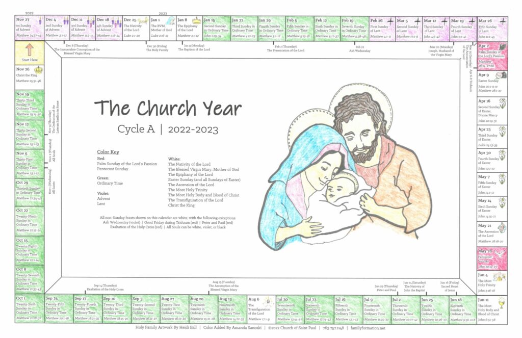 Liturgical Calendar 2025 2026 Printable Vevay Cristin