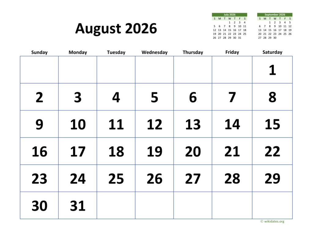 Navigating The Future A Guide To The August 2026 Calendar And Its Significance Calendar Bulan 