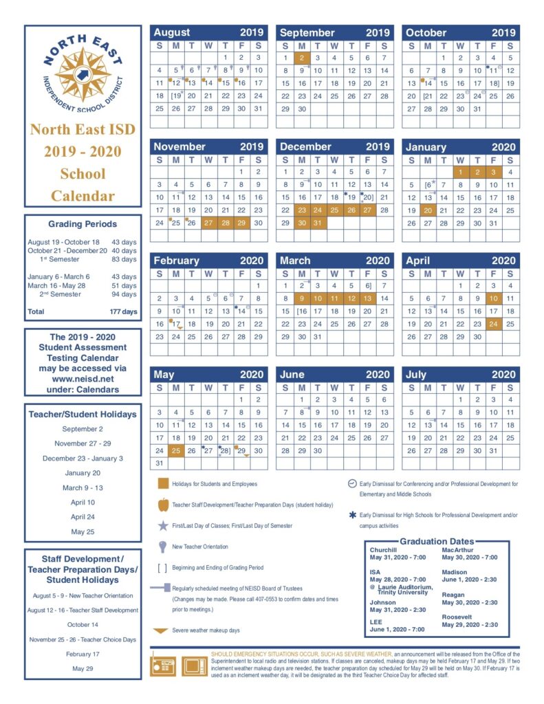 Neisd 2024 2025 Calendar Printable And Enjoyable Learning