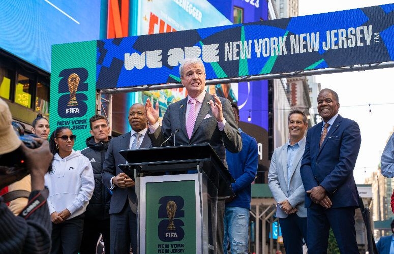 NJ And NY Celebrate Unveiling Of Official 2026 FIFA World Cup Branding 