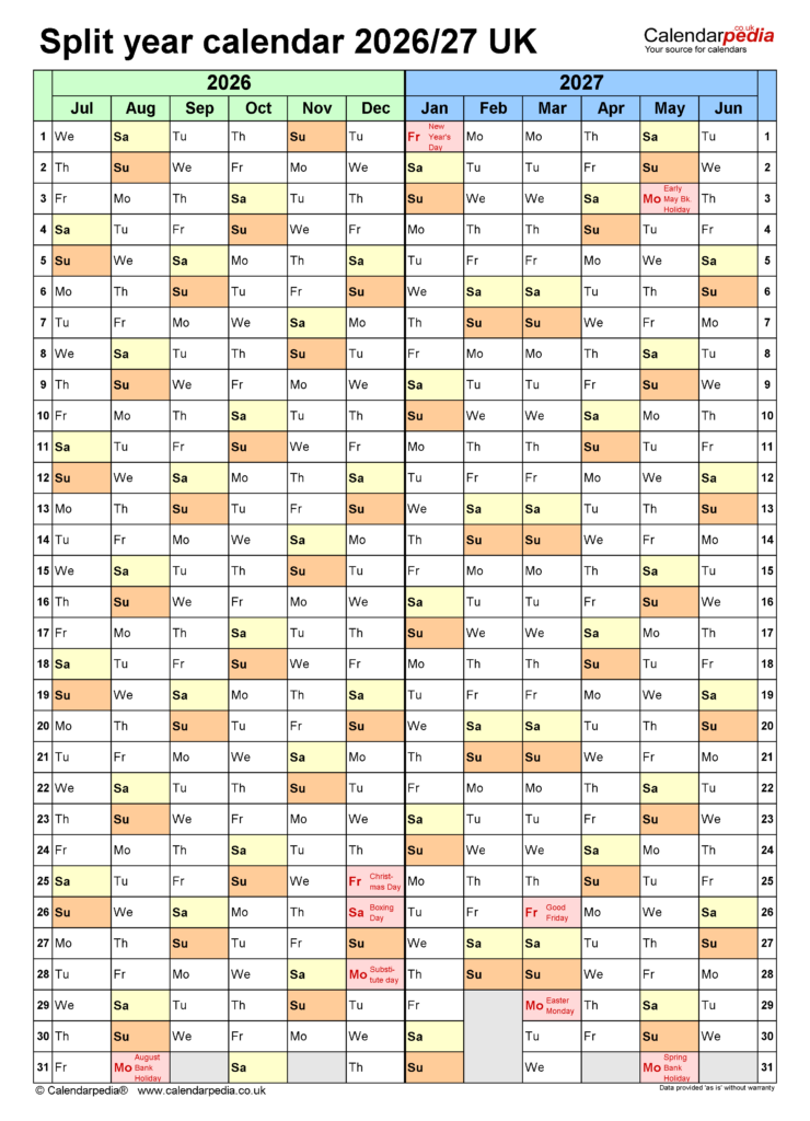 Organizing Time A Comprehensive Guide To Using Excel For 2026 2027 