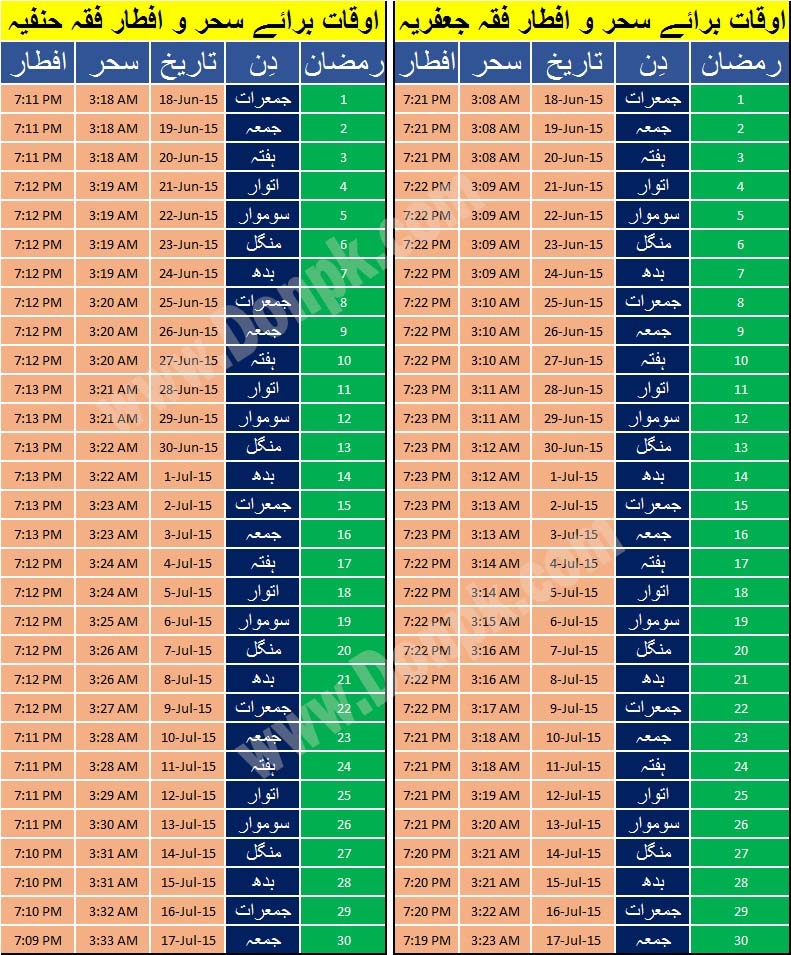 2024 Ramadan Calendar Rawalpindi Umeko Isabella