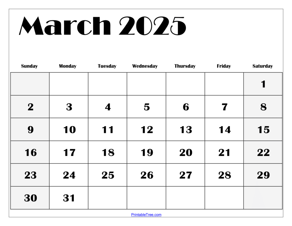 2025 Blank Calendar With Holidays Printable Free Downloadable Gabriel 