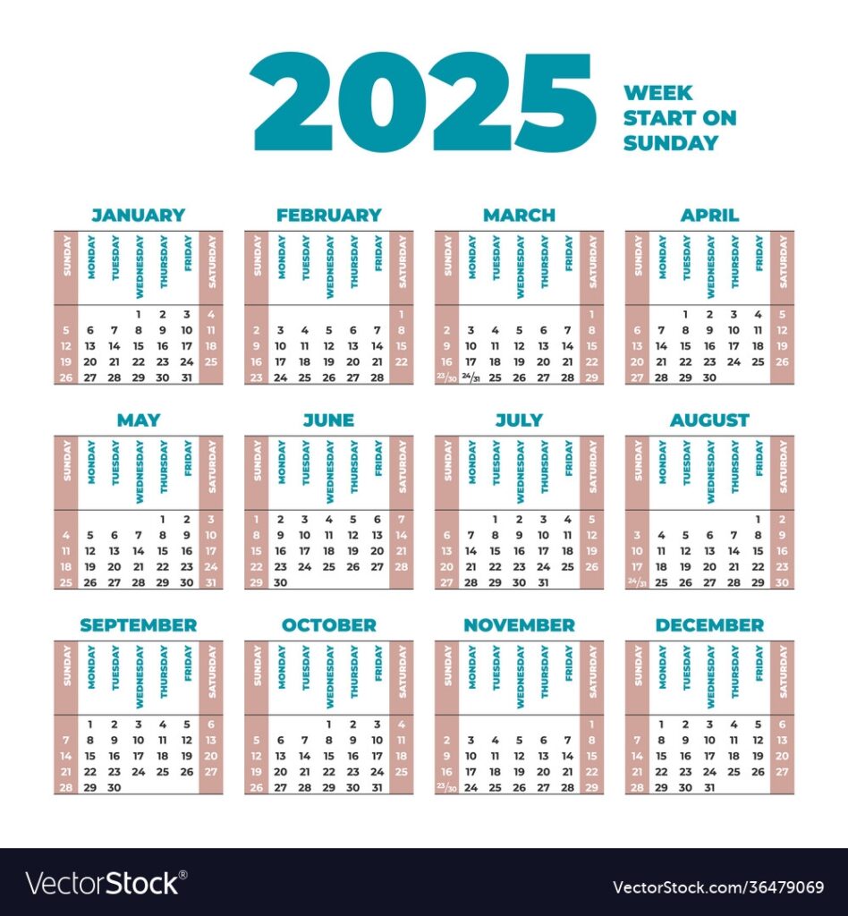 2025 Calendar By Weeks A Comprehensive Guide To Time Management 