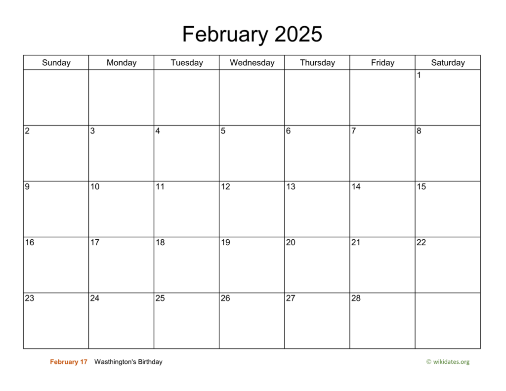 2025 February Calendar Free Printable Worksheets 4 Isadora Quinn