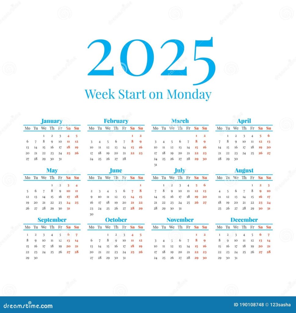 2025 Numbered Weeks Calendar 2025 Sadie Hiba