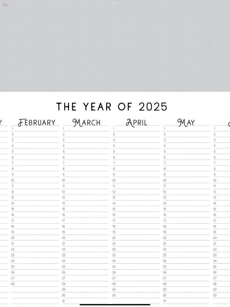 2025 Year At A Glance A Comprehensive Calendar For Planning And