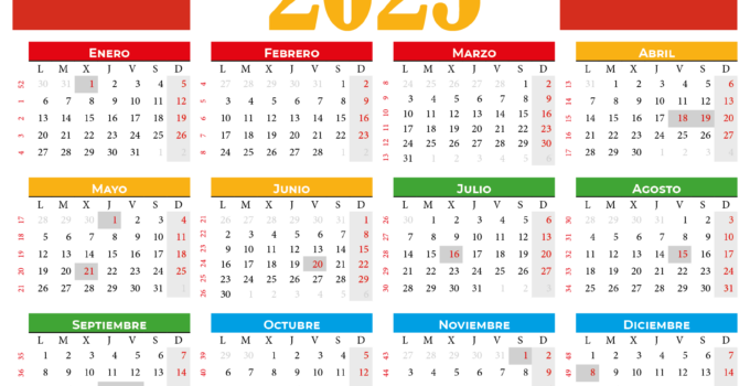 Calendario 2025 Chile Con Feriados Pdf Calendarena