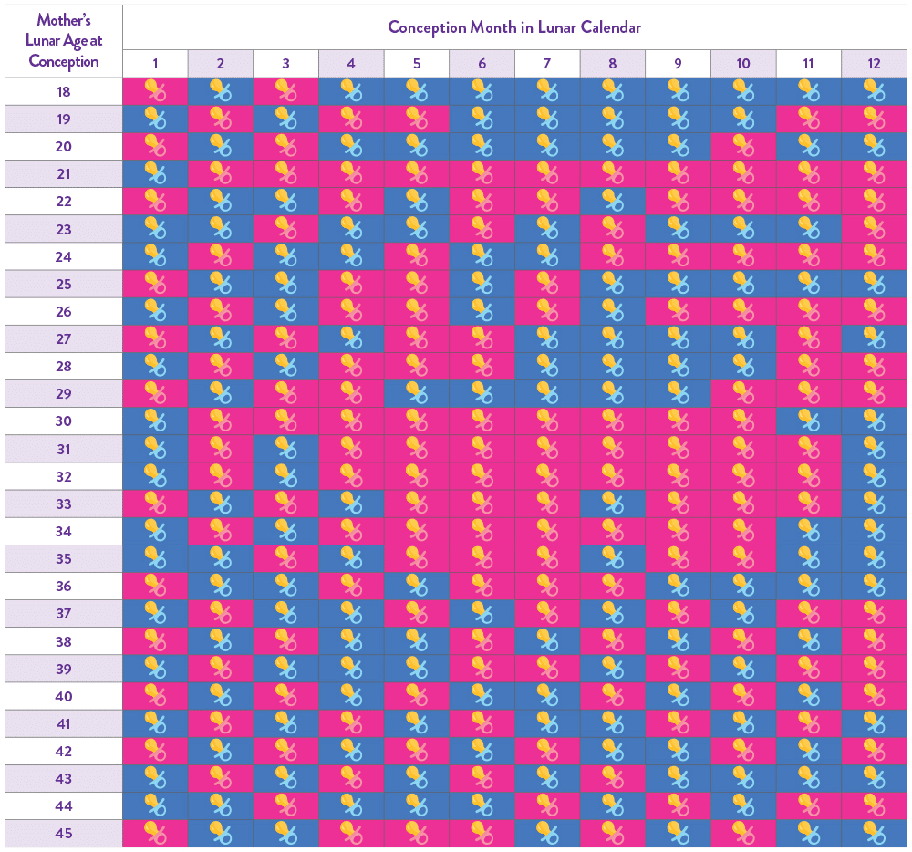 Chinese Lunar Calendar Baby Gender 2025 To 2025 Pdf Lonna Chrissie