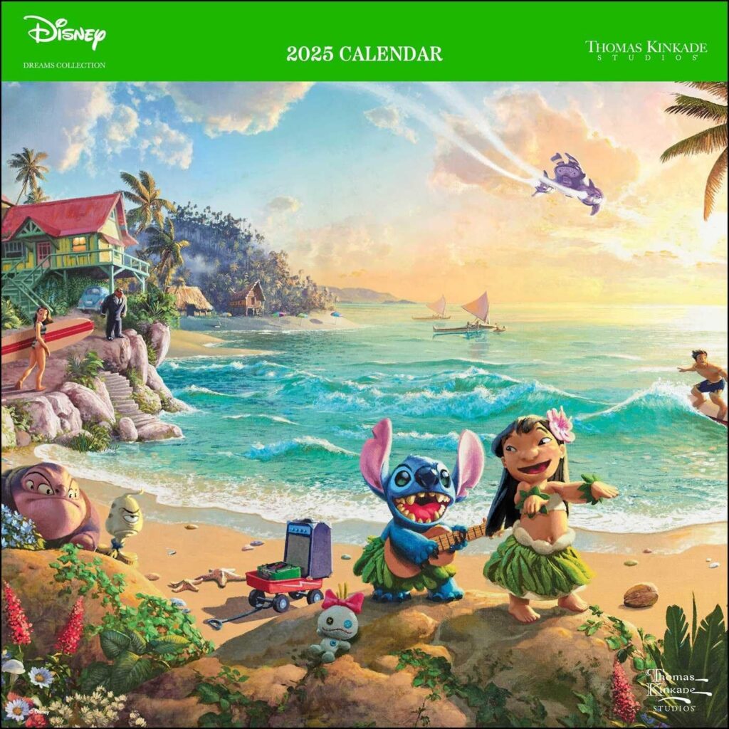 Disney Dreams Collection By Thomas Kinkade Studios 2025 Wall Calendar 