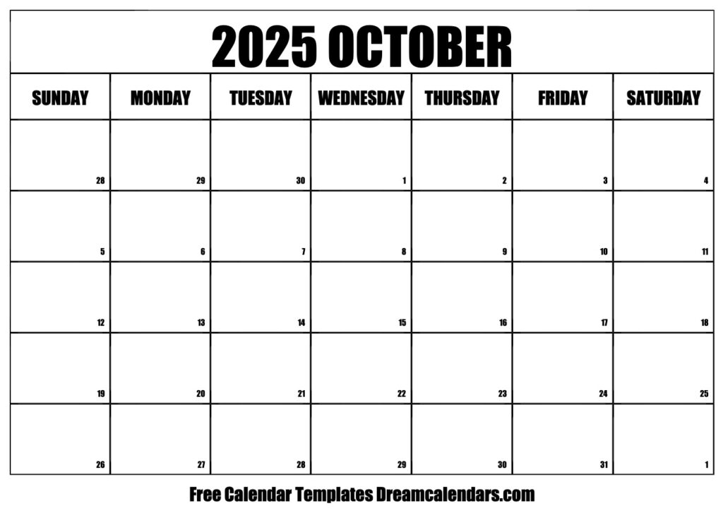 Free Editable Calendar October 2025 Free Marcos Easton