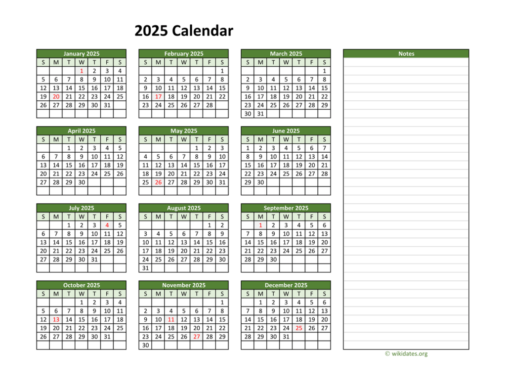 Free Google Docs Calendar Template 2025 With Holidays Alejandra Harper