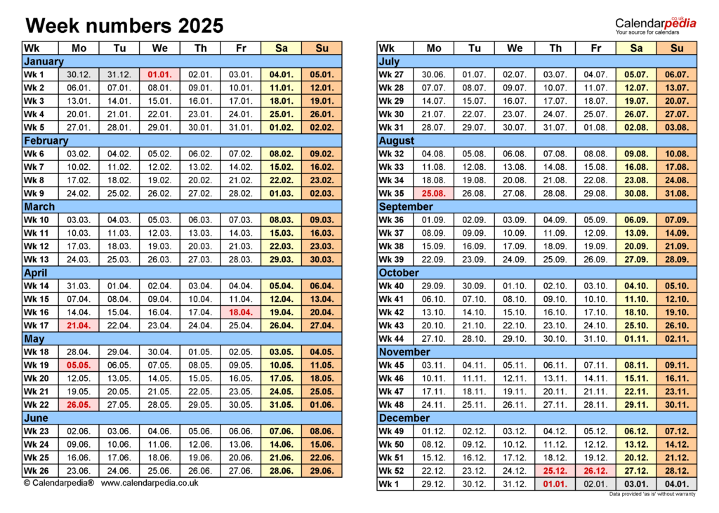 International 2025 Weeks Calendar A Comprehensive Guide Calendar 