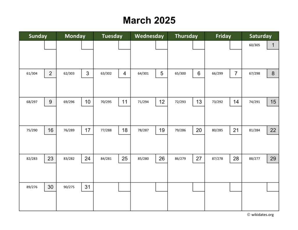 March 2025 Calendar Printable Free Wiki Calendar 2025 August Month