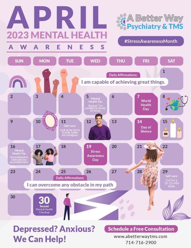 Mental Health 2025 Calendar Floria Gusella