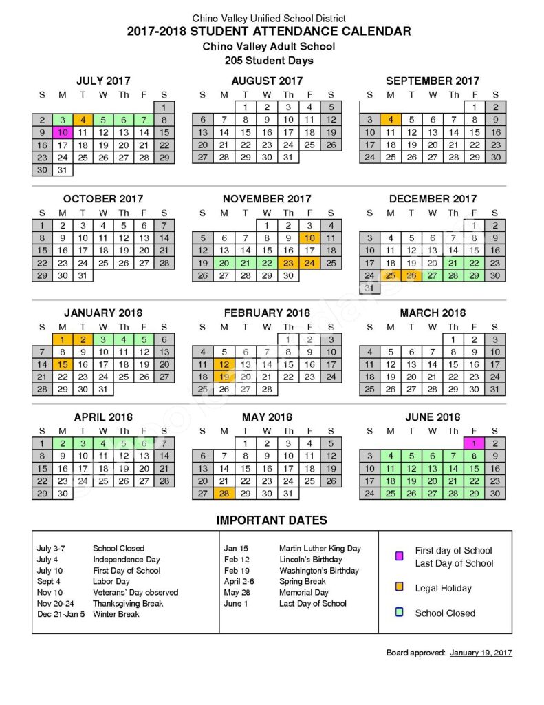 Moorpark Unified School District 2025 Calendar Gale Stevena