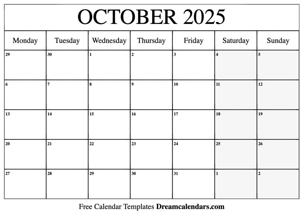 Print Oct 2025 Calendar Free Printable Stephen N Cox