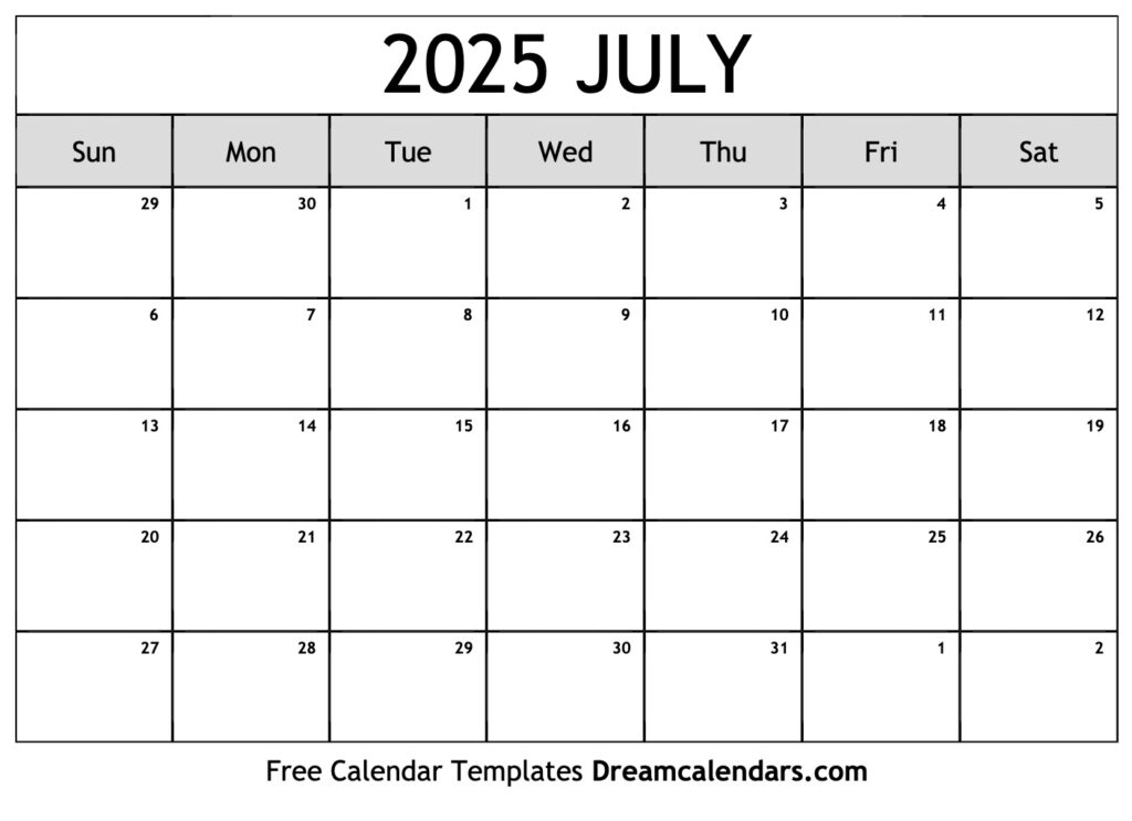 Printable Calendar 2025 July To December Hunter Mustafa