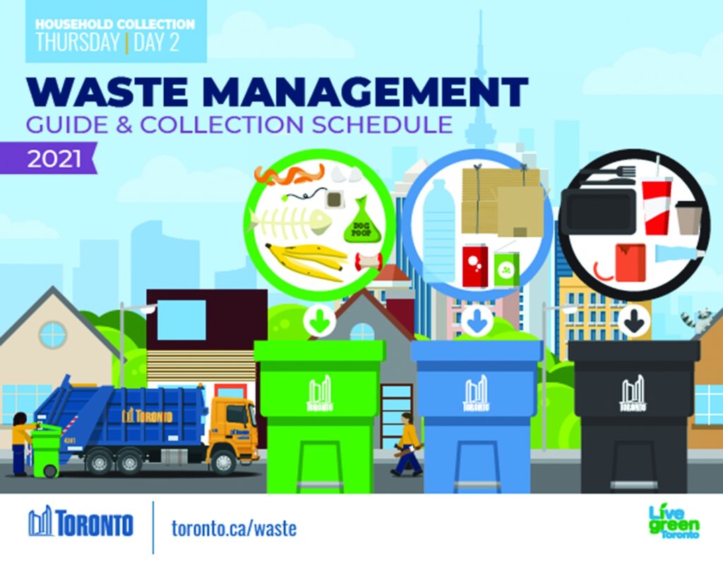 Toronto Waste Management Calendar Weekly Voice