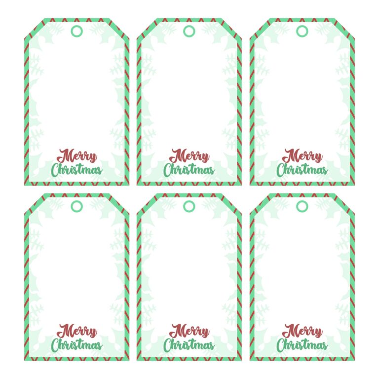 10 Best Christmas Tags Printable Templates PDF For Free At Printablee
