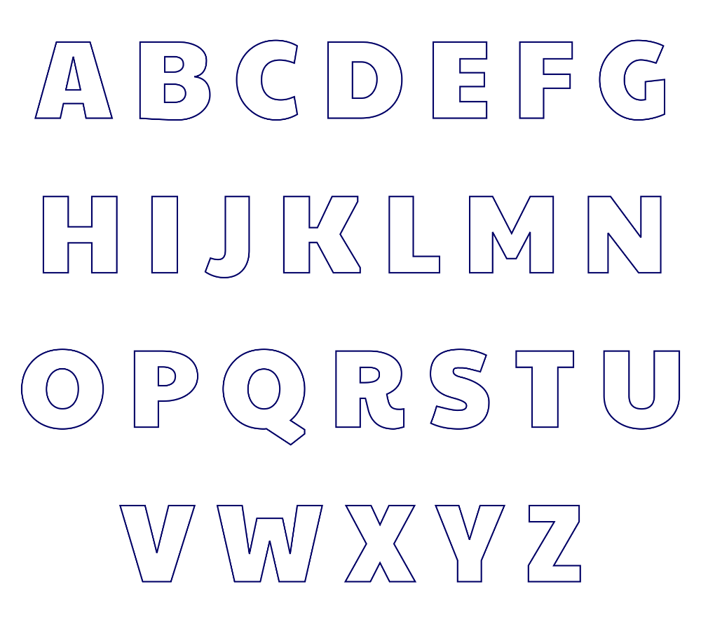 10 Best Free Printable Alphabet Stencil Letters Template Pdf For Free 10 Best Free Printable Alphabet Stencil Letters Template Pdf For Free