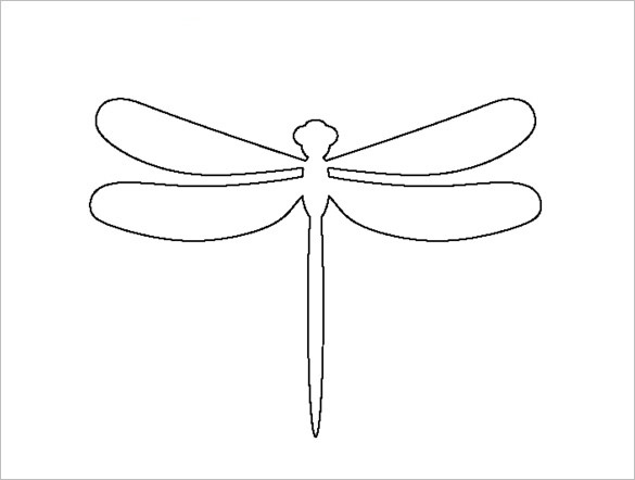 10 Dragonfly Templates Crafts Colouring Pages