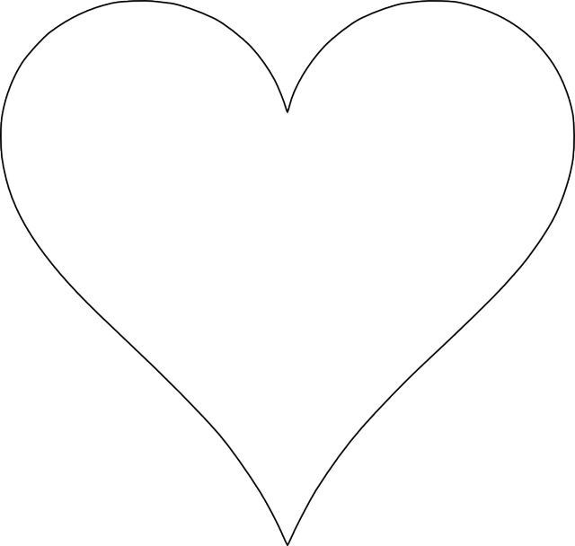10 Inch Heart Template Printable