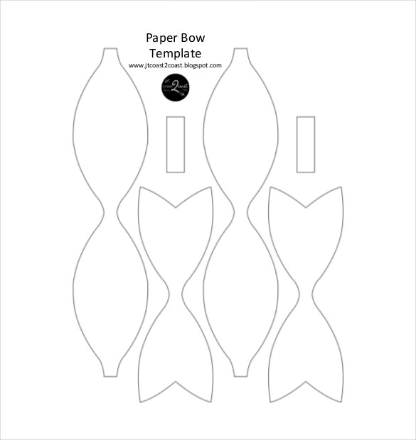 10 Paper Bow Templates Free Sample Example Format Download 