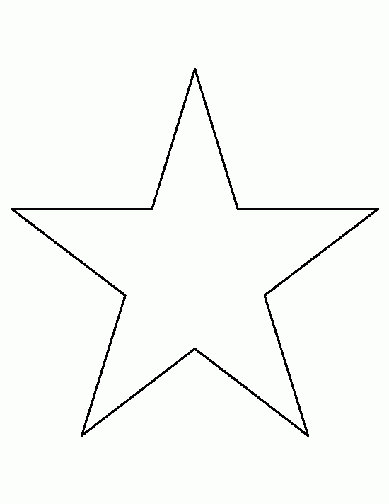 12 Inch Printable Star Template