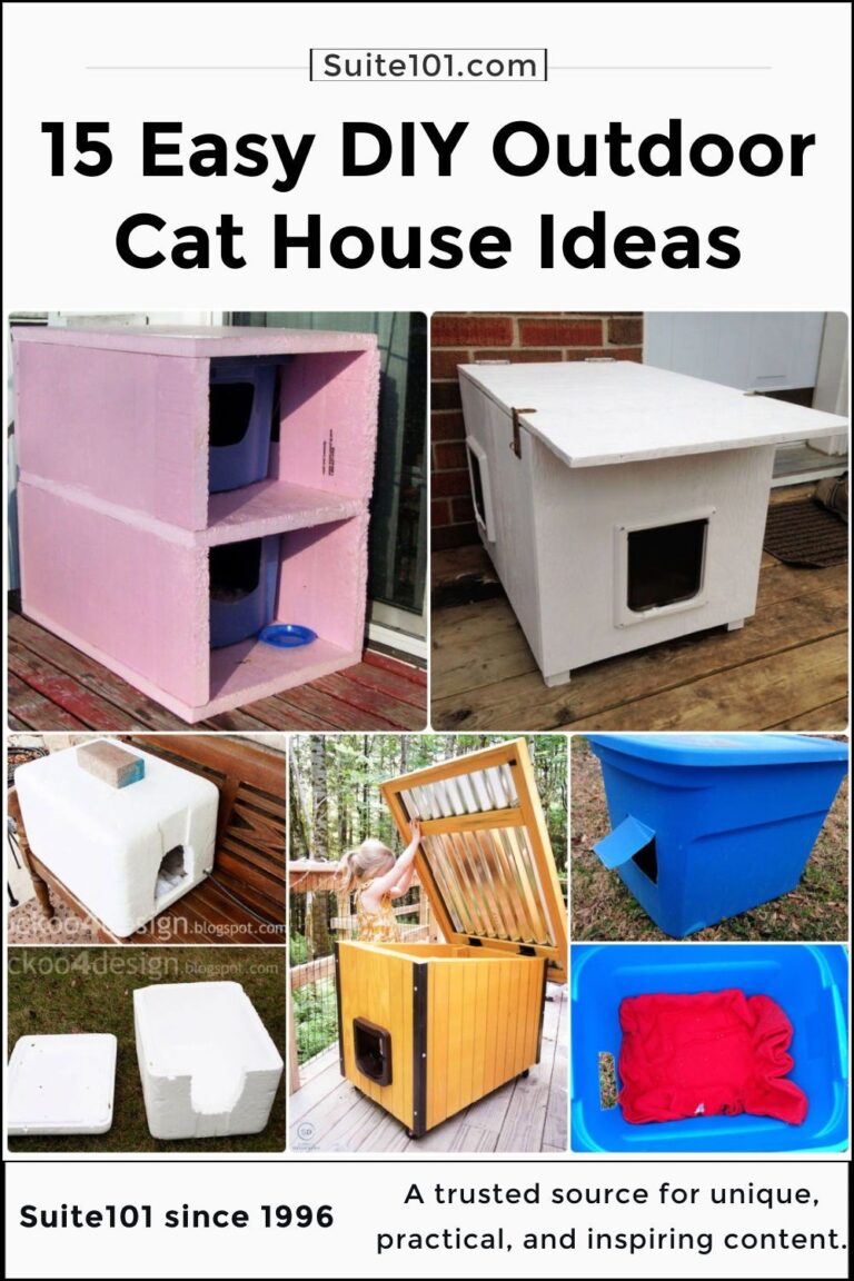 15 DIY Outdoor Cat House Plans For Feline Shelter