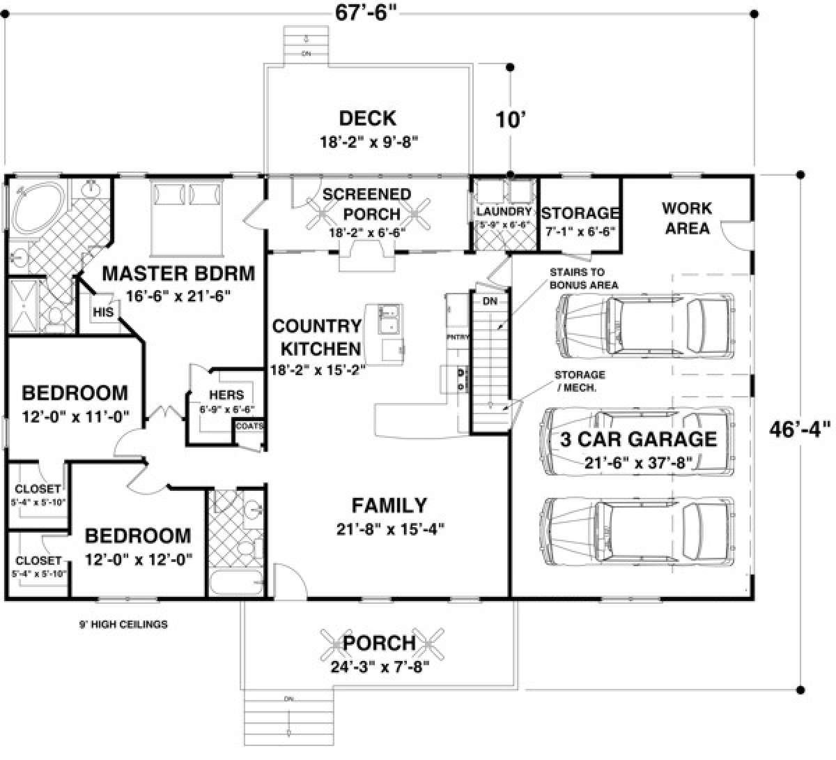 1600 Sq Ft House Plans 3 Bedroom House Plans