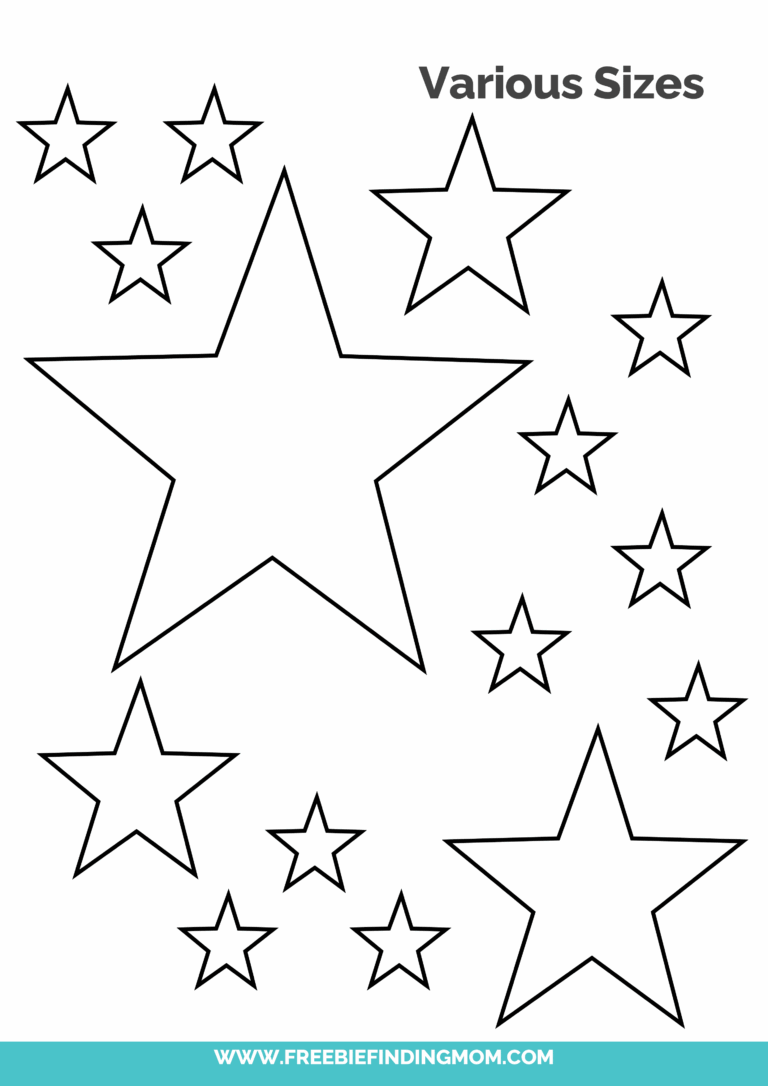 18 Free Printable Star Templates Freebie Finding Mom