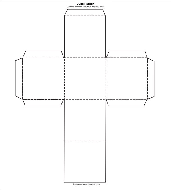 18 Paper Cube Templates PDF DOC