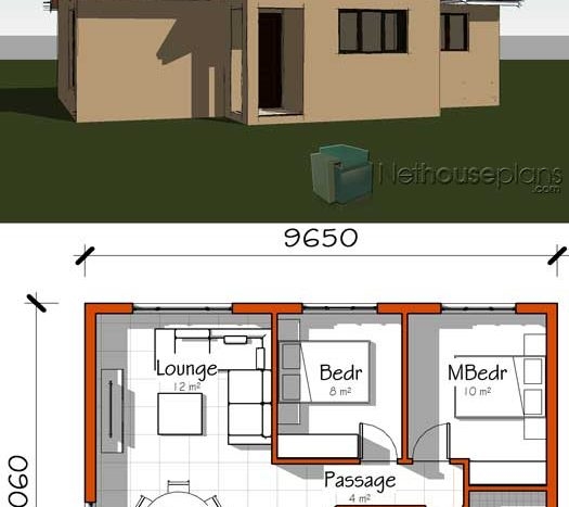 2 Room House Plans Low Cost Bedroom Plan Nethouseplansnethouseplans